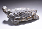 Picasso Marble Handcarved Turtle Fetish by Herbert Him 4D02L