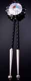 Traditional Sunface Design Zuni Bolo Tie by Denise Suitza - 4L26O