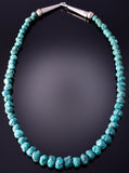 Vintage 19" Turquoise Nugget Navajo Necklace 4E18W