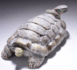 Picasso Marble Handcarved Turtle Fetish by Herbert Him 4D02L