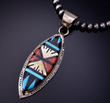 Zuni Inlay Pendant by Leslie Amy 4L20P