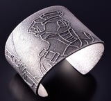 Silver Navajo Tufacast Princess Leia Boushh Helmet Bracelet - Nathan Begay 4F23Z