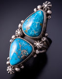 Size 8-1/4 - Kingman Turquoise Ring by Eli Skeets 4L24Q