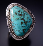 Size 9-3/4 Kingman Turquoise Ring by Dave Skeets - 4L24E