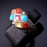 Size 6-1/2 Inlaid Stone Ring by Bryce Vacit 4L24Y