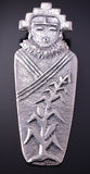 Silver Navajo Tufacast Yei Bi Chei Pendant by Gary Custer 4F23F