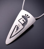 Silver Hopi Handmade Kachina Pendant by Timothy Mowa