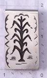 Silver Navajo Handmade "Tree of Life" Money Clip by Ralph Bia Sr. 5B14U