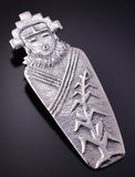 Silver Navajo Tufacast Yei Bi Chei Pendant by Gary Custer 4F23F