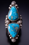 Size 8-1/4 - Kingman Turquoise Ring by Eli Skeets 4L24Q