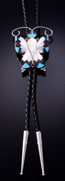 Zuni Butterfly Bolo Tie by Allison Dishta 4L26N