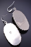 Silver & White Buffalo Turquoise Navajo Earrings by Loretta Delgarito 4H27F