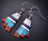 Turquoise Multistone Santo Domingo Inlay Earrings by Ray Rosetta 5B06C