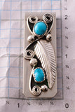 Handmade Turquoise and Turquoise Navajo Money Clips 3M05A-TT