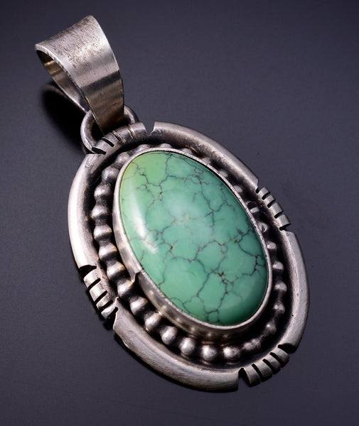 Royston Turquoise Silver Pendant by Scotts Skeets - 4L25U