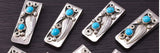 Handmade Turquoise and Turquoise Navajo Money Clips 3M05A-TT