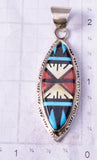 Zuni Inlay Pendant by Leslie Amy 4L20P