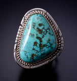 Size 9-3/4 Kingman Turquoise Ring by Dave Skeets - 4L24E