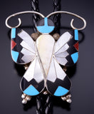 Zuni Butterfly Bolo Tie by Allison Dishta 4L26N