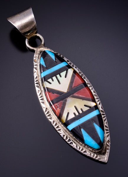 Zuni Inlay Pendant by Leslie Amy 4L20P