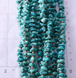 36" Vintage 10-Strand Turquoise Nugget Navajo Necklace 4F04E