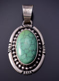 Royston Turquoise Silver Pendant by Scotts Skeets - 4L25U