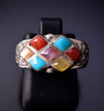 Size 6-1/2 Inlaid Stone Ring by Bryce Vacit 4L24Y