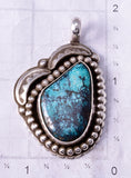 Natural Turquoise Pendant Signed JLJ 4L20O