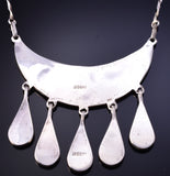 Silver Multistone Zuni Inlay Necklace & Earring Set by Delberta Boone 4L09A