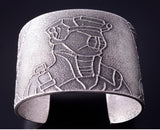 Silver Navajo Tufacast Princess Leia Boushh Helmet Bracelet - Nathan Begay 4F23Z