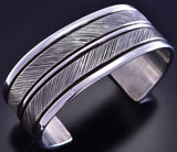 TO BE MADE - Textured Arrows Sterling Silver Bracelet By Erick Begay 2OS1H