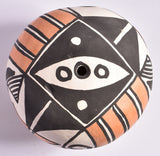 Traditional Acoma Seed Pot by D. Victorino 1K17G